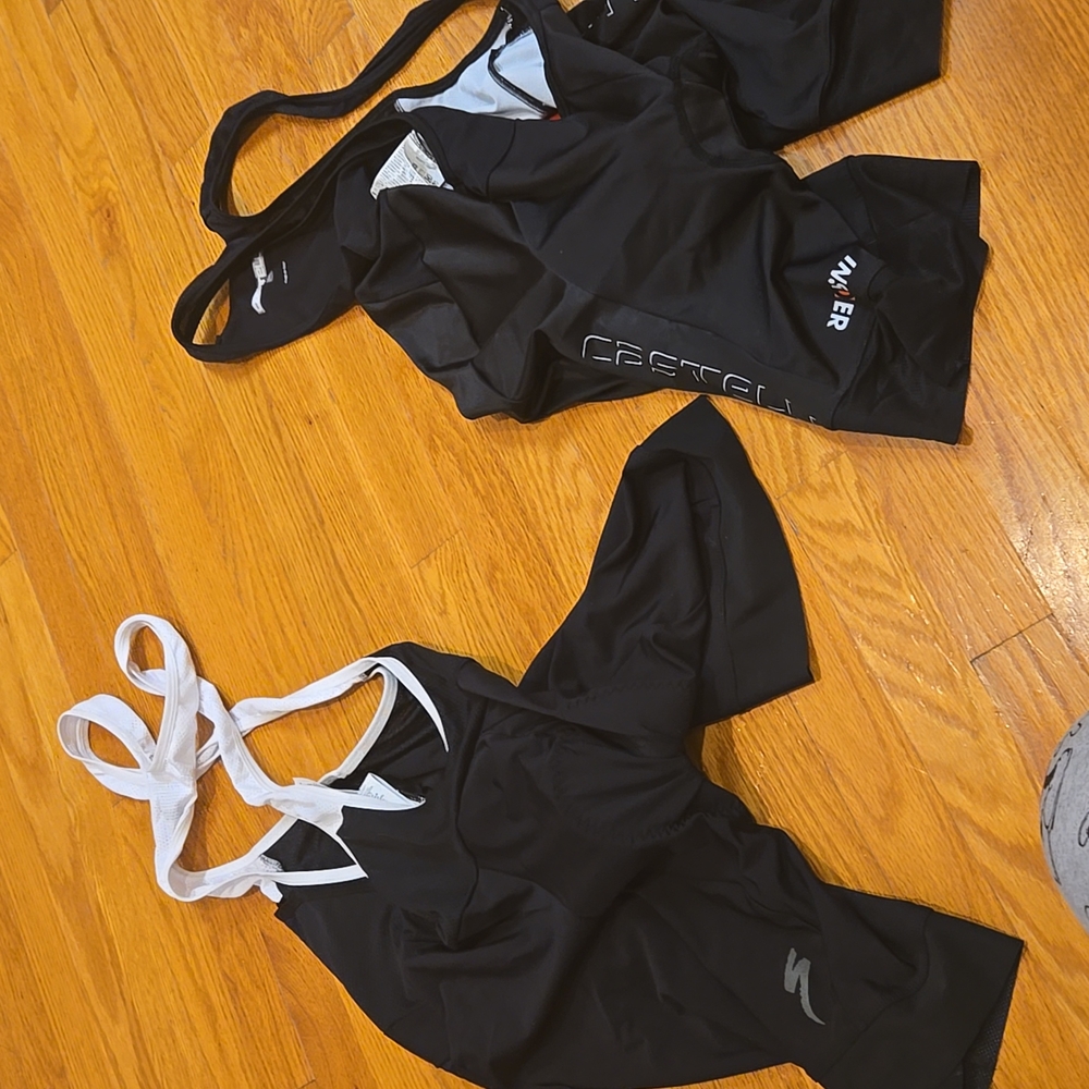 Mens cycling chamois bibs like new